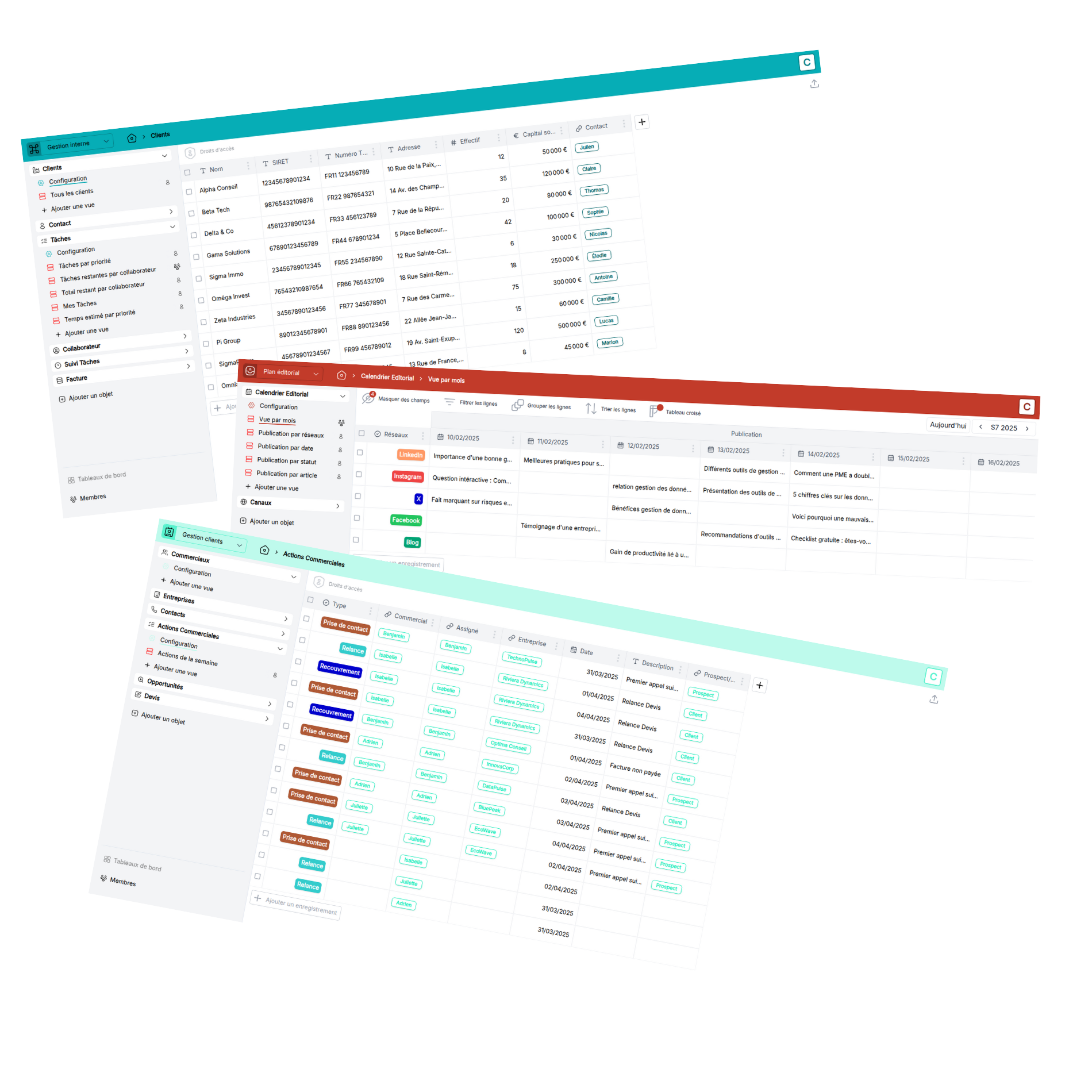 Droits et vues personnalisées dans Compozz