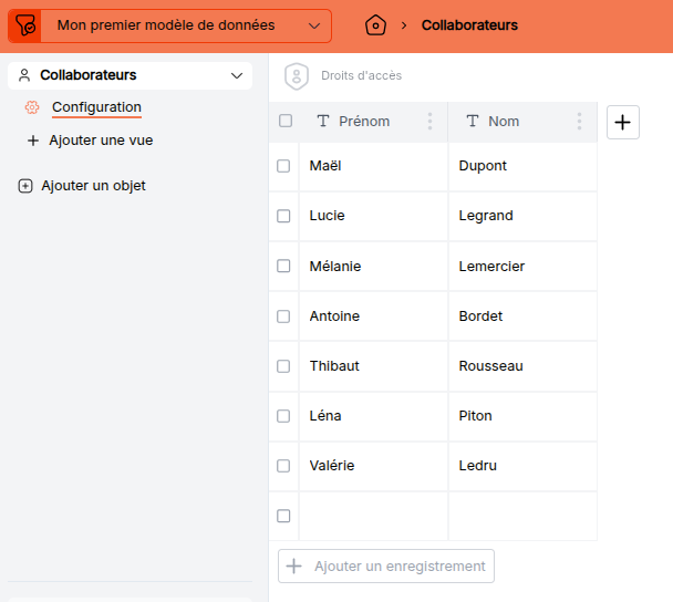 Ajouter des champs dans un objet